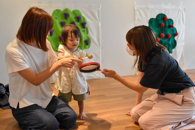 親子リトミックの様子①
